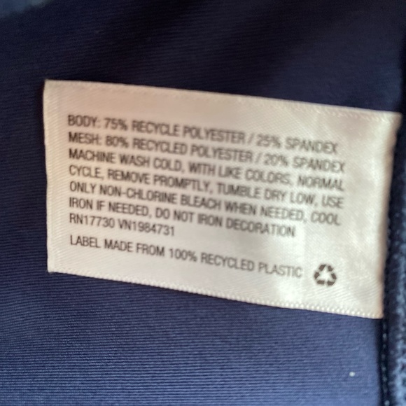 Woman’s exercise leggings Navy Blue and Red size X-small, All In Motion - Picture 4 of 8